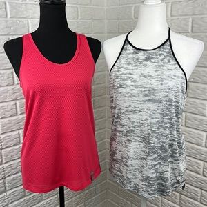 Nike and Under Armour Bundle of 2 Racerback Workout Athletic Tops size medium